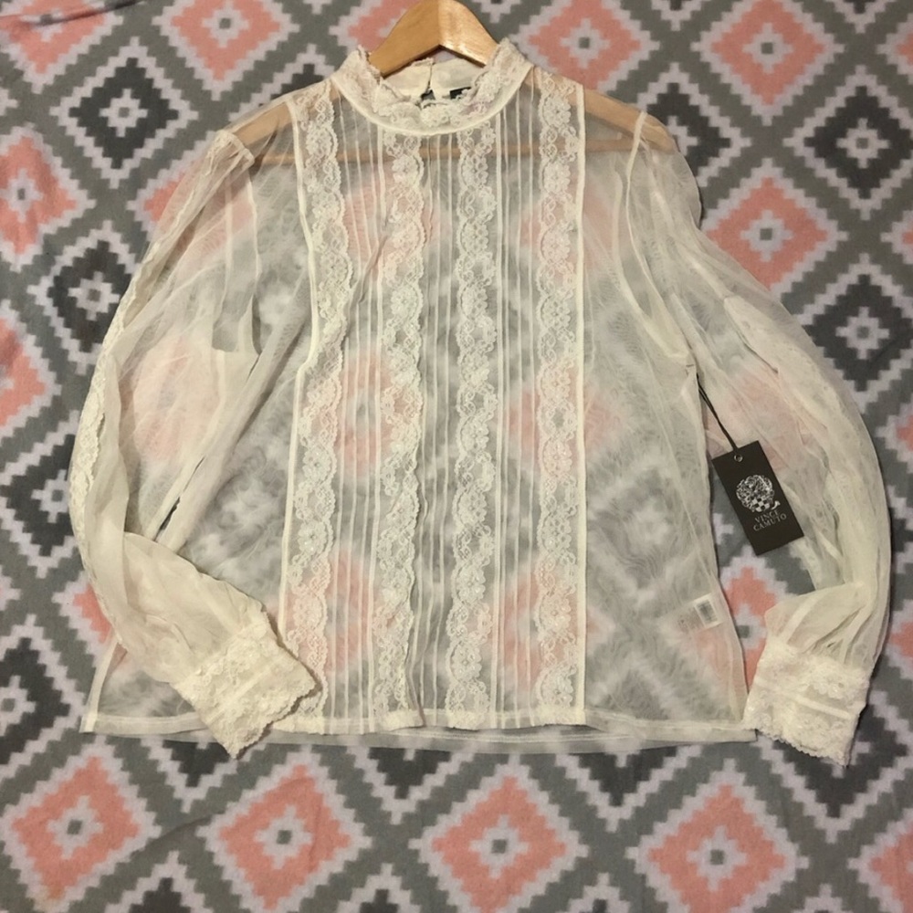 Vince Camuto lace blouse